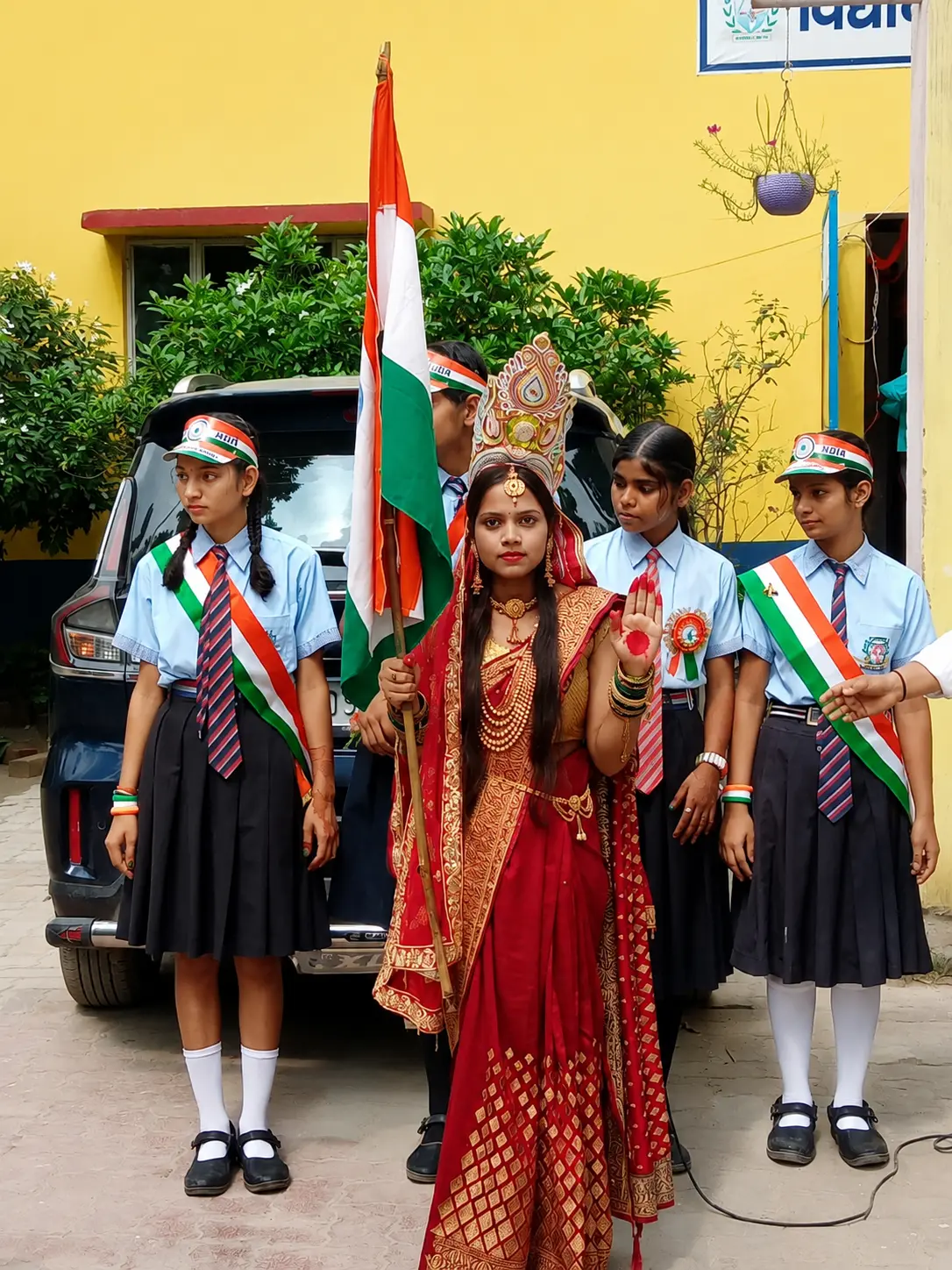 Independence day celebration school students